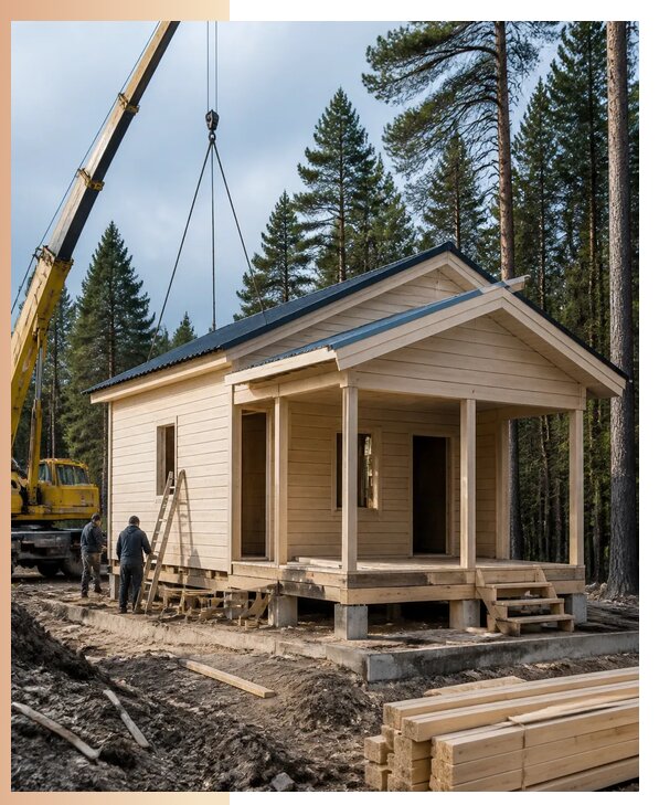 Дачные домики под ключ в Улане-Удэ с доставкой и установкой